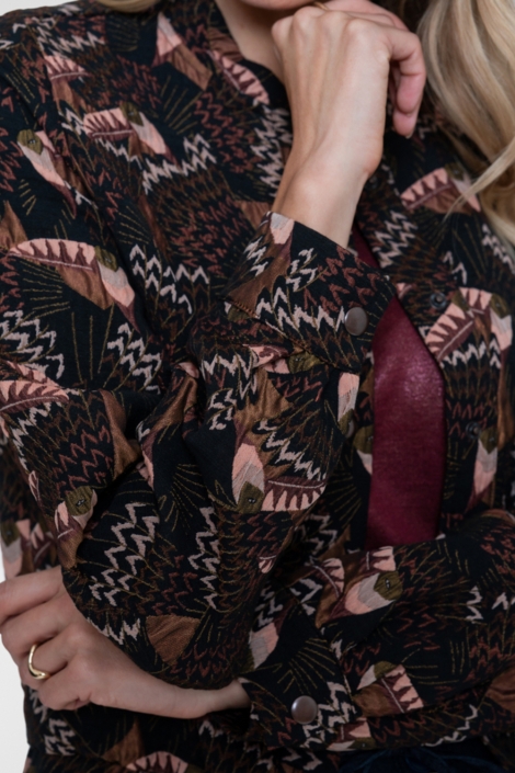 Geisha zwarte dames jas | Close up