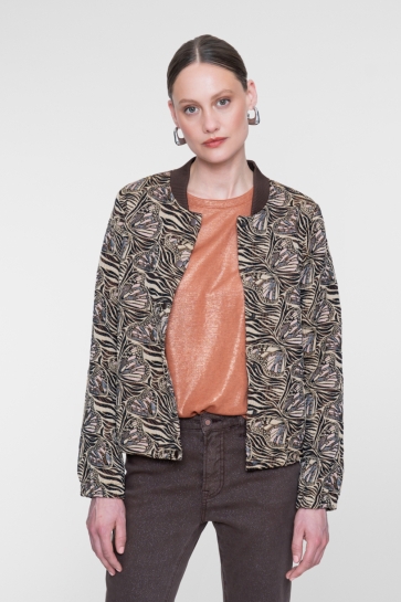 Geisha Jas JACQUARD JASJE MET VLINDERDESSIN 65617 20 camel/sand