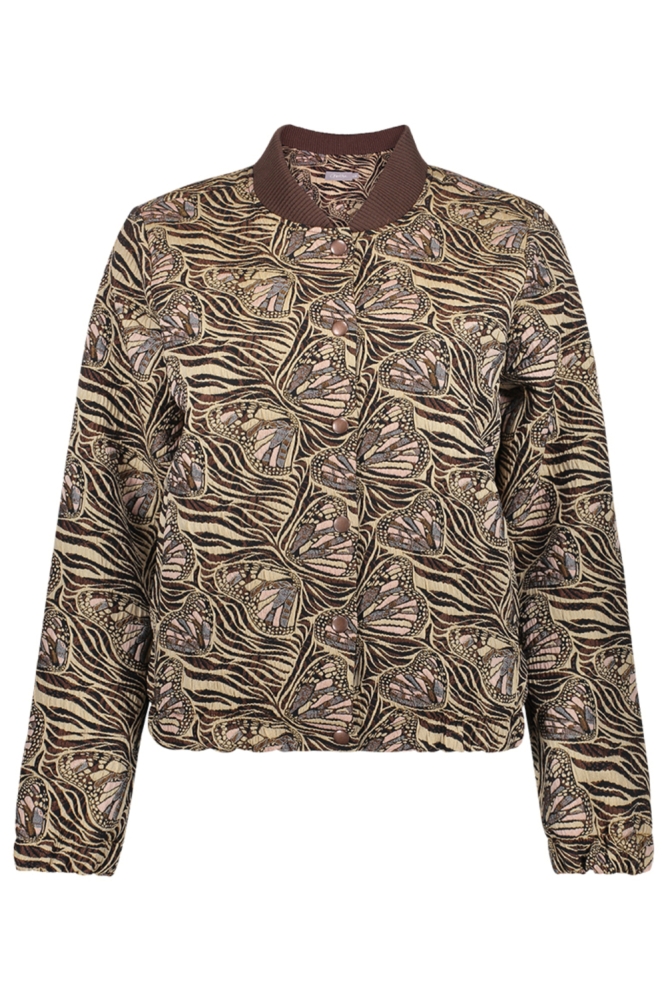 Geisha camel dames jas | Vooraanzicht