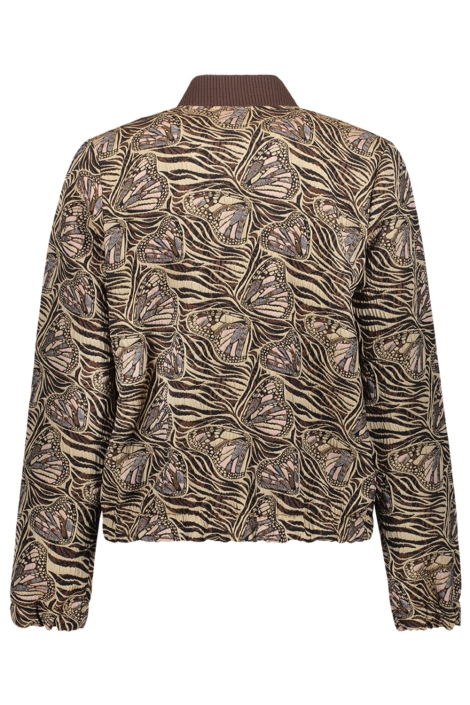 Geisha camel dames jas | Achteraanzicht