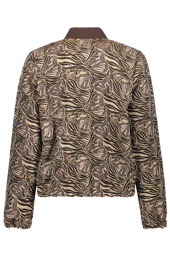 Geisha camel dames jas | Achteraanzicht