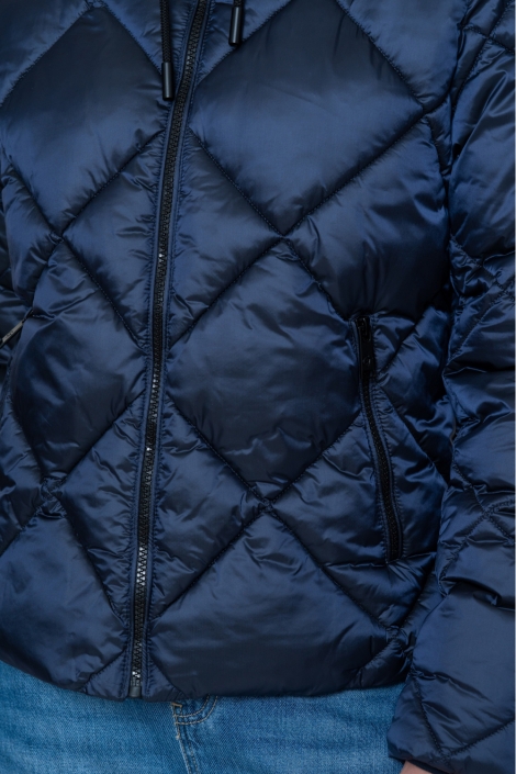 Geisha blauwe dames jas | Kleurstaal