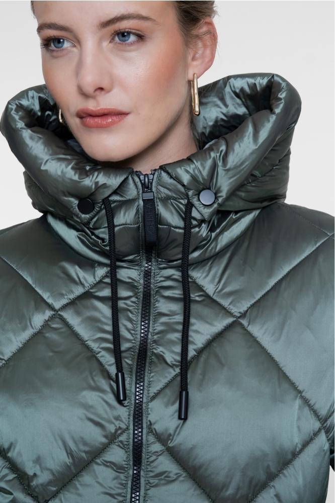 Geisha groene dames jas | Kleurstaal