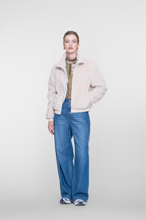 Geisha beige dames jas | Model