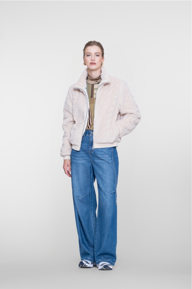 Geisha beige dames jas | Model