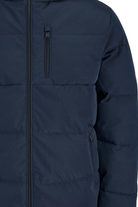 Jack & Jones blauwe heren jas | Close up