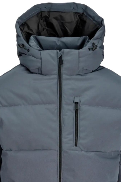 Jack & Jones blauwe heren jas | Close up