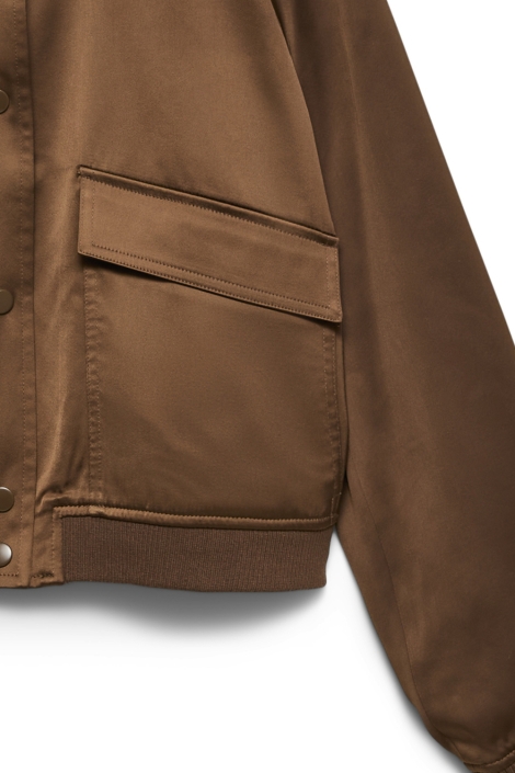 Vero Moda bruine dames jas | Close up