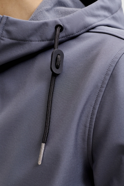 Jack & Jones blauwe heren jas | Close up