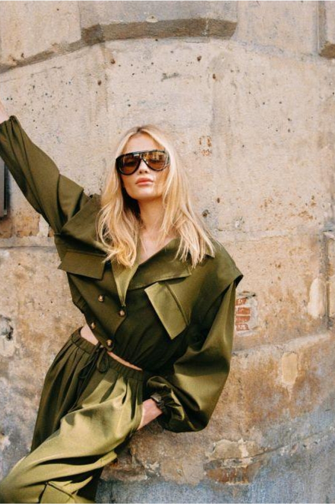 Refined Department groene dames jas | Sfeerbeeld, In situatie
