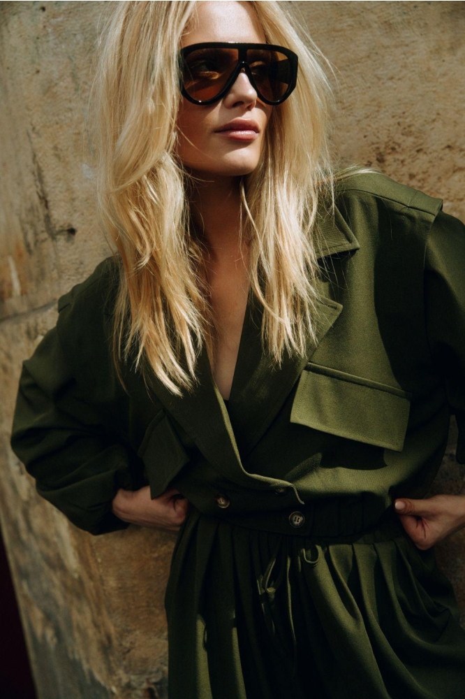 Refined Department groene dames jas | Sfeerbeeld, In situatie
