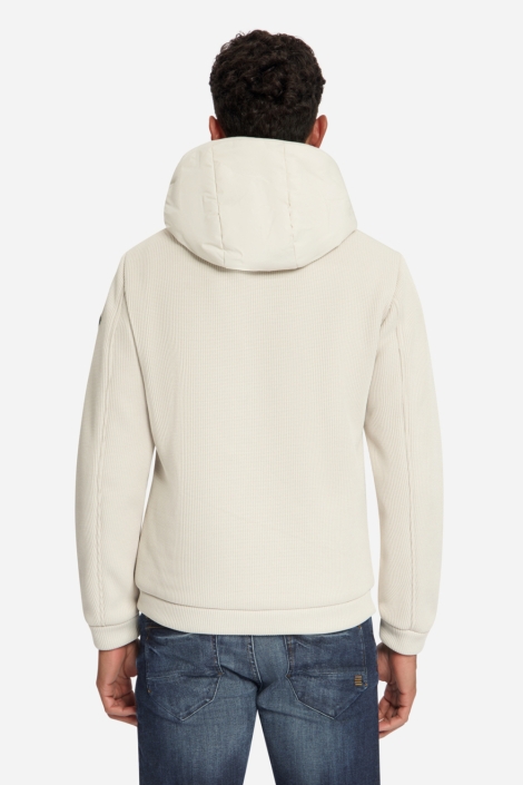 NO-EXCESS beige heren jas | Model achteraanzicht