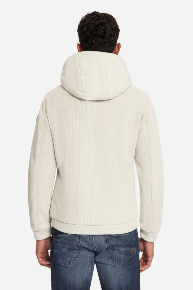 NO-EXCESS beige heren jas | Model achteraanzicht
