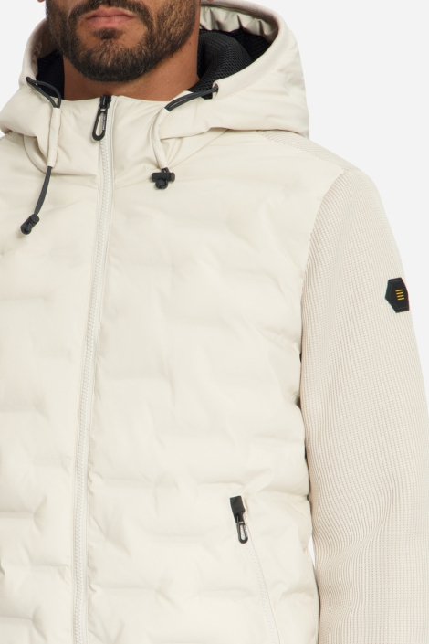 NO-EXCESS beige heren jas | Close up