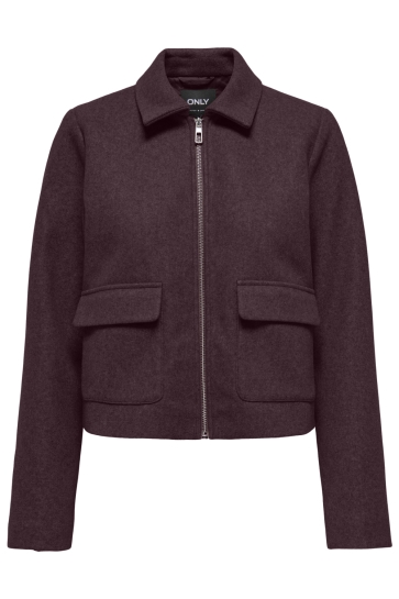 Only onlvela zip short jacket otw noos Bordeaux