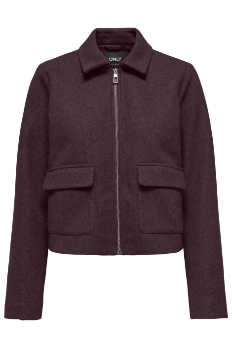 Only bordeaux dames jas | Vooraanzicht