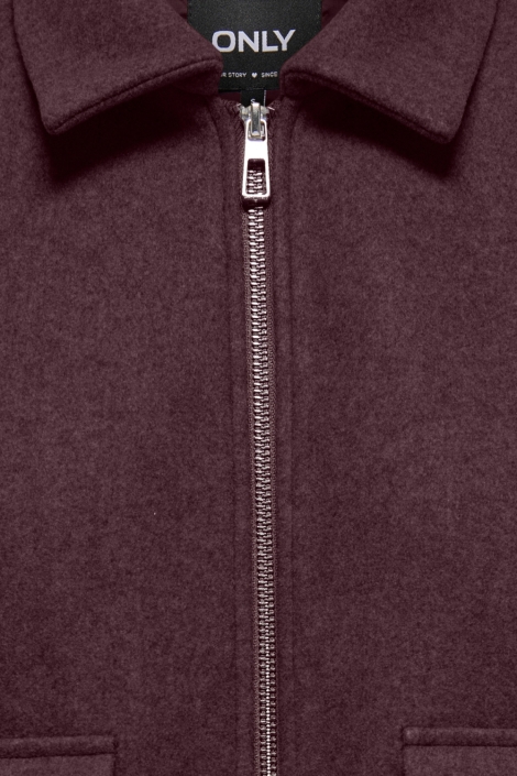 Only bordeaux dames jas | Close up