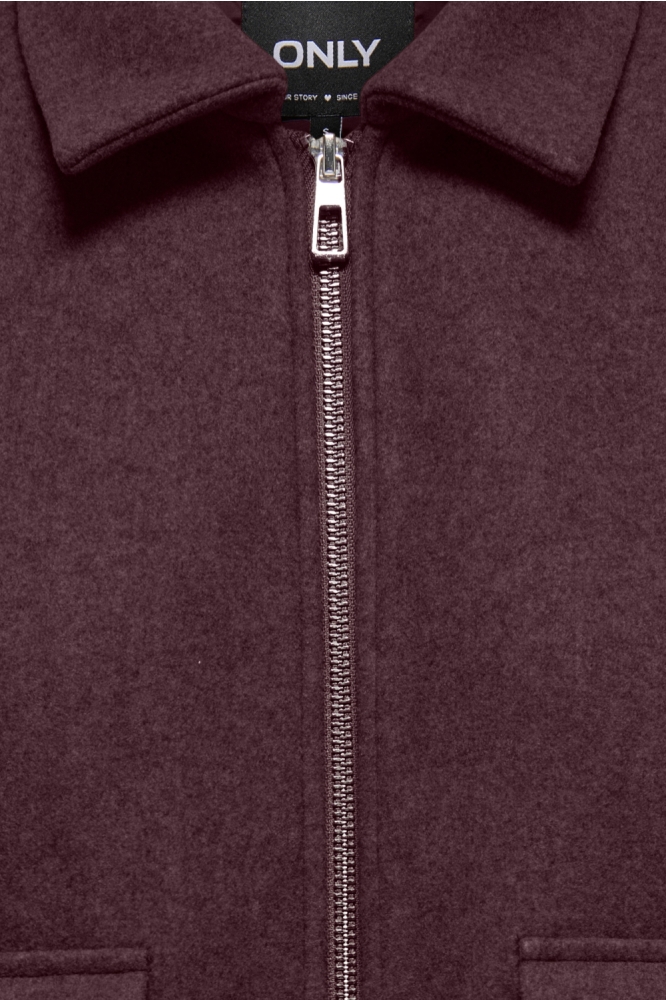 Only bordeaux dames jas | Close up