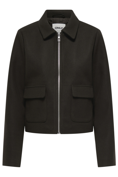 Only bruine dames jas | Vooraanzicht