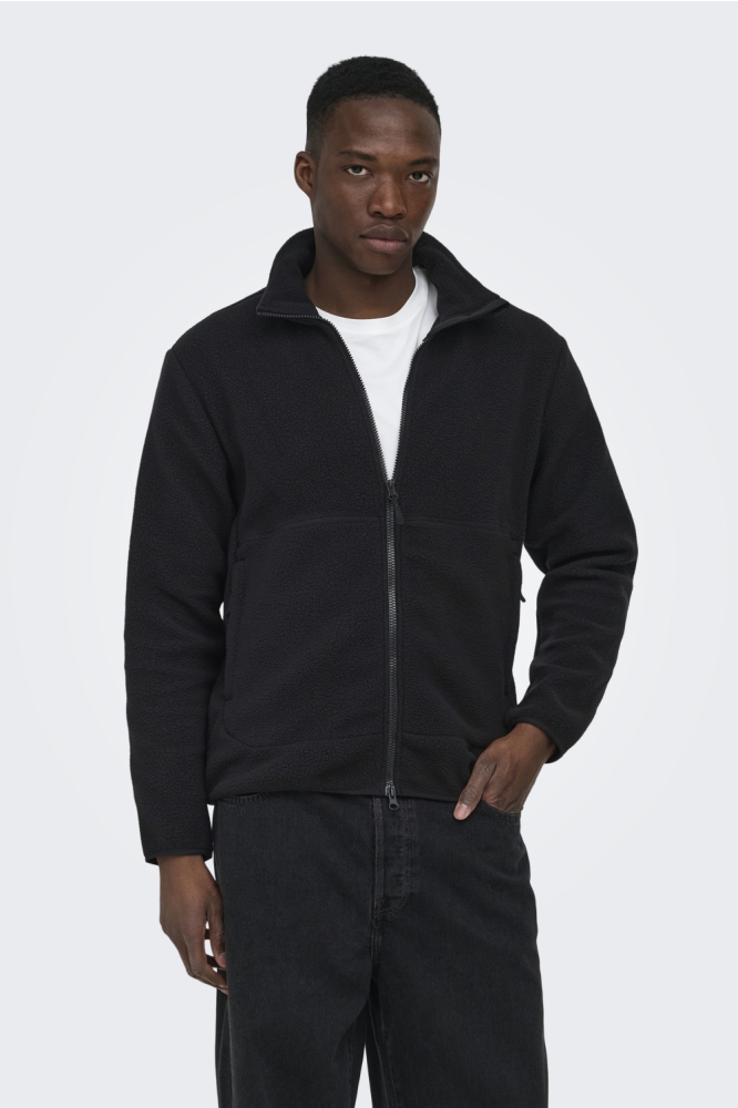 Only & Sons zwarte heren jas | Model
