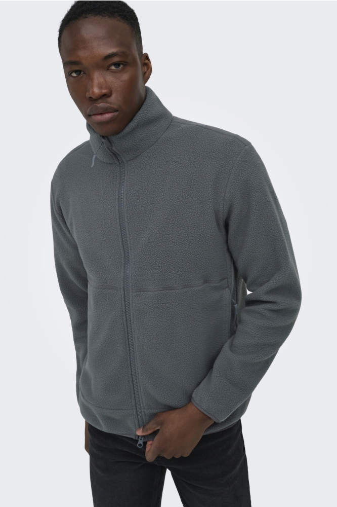 Only & Sons grijze heren jas | Model