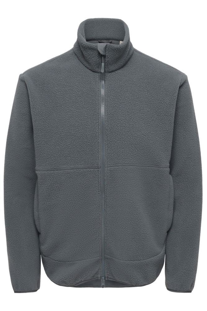 Only & Sons grijze heren jas | Vooraanzicht