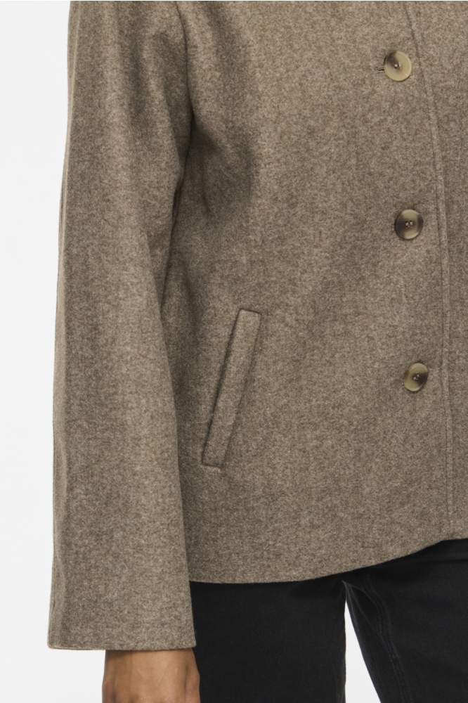 Vila camel dames jas | Unique Selling Point