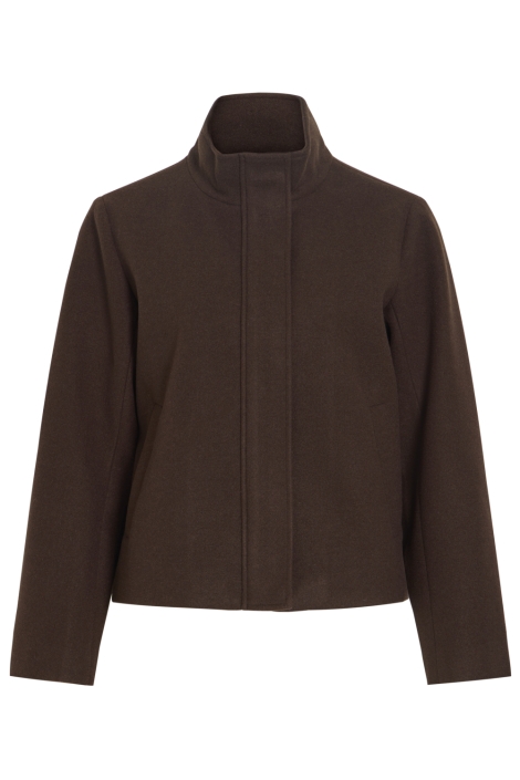 Vila bruine dames jas | Vooraanzicht
