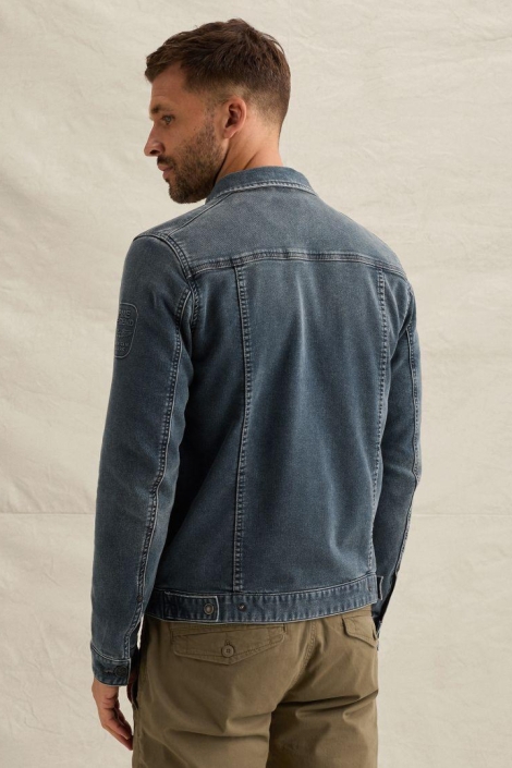 PME legend blauwe heren jas | Model achteraanzicht