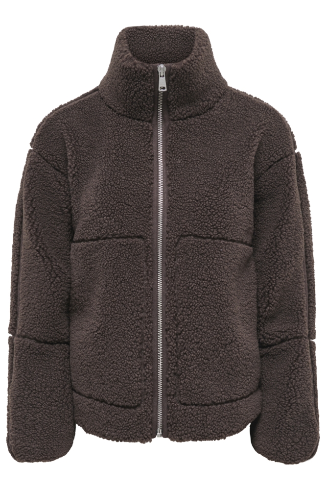 Only bruine dames jas | Vooraanzicht