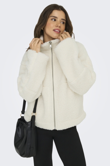 Only Jas ONLASPEN TEDDY JACKET OTW 15349400 Cloud Dancer