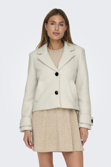Only Jas ONLVALERIA BOUCLE SHORT COAT OTW 15321874 Pumice Stone