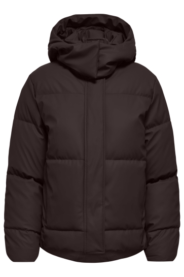 Only Jas ONLAGNES COATED PUFFER JACKET OTW 15365796 Chocolate Torte