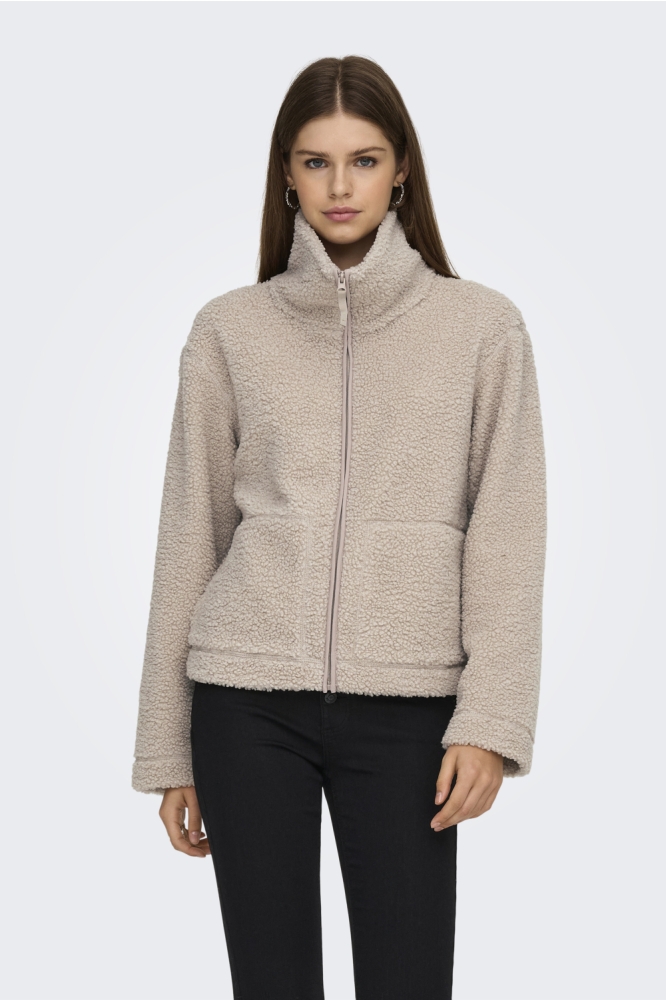 Only camel dames vest | Model vooraanzicht