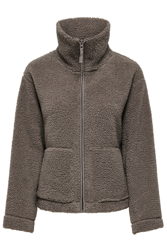 Only bruine dames vest | Vooraanzicht