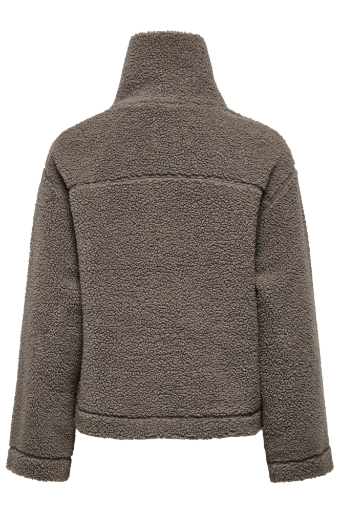 Only bruine dames vest | Achteraanzicht