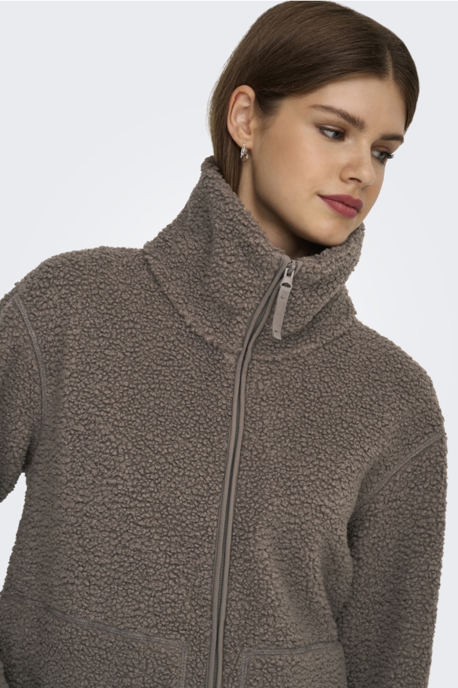 Only bruine dames vest | Close up
