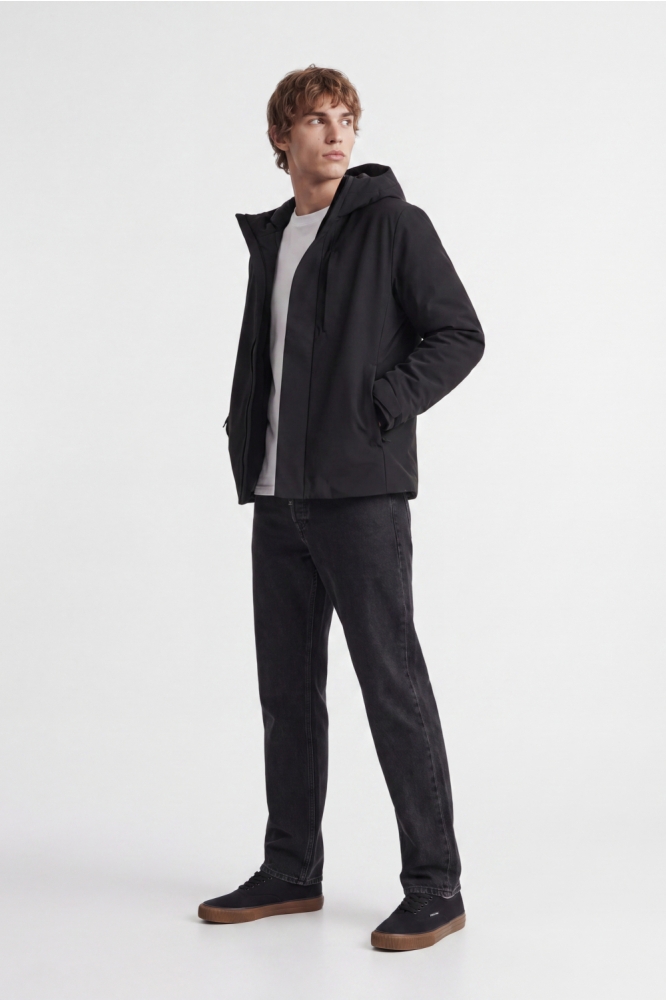 Jack & Jones zwarte heren jas | Model