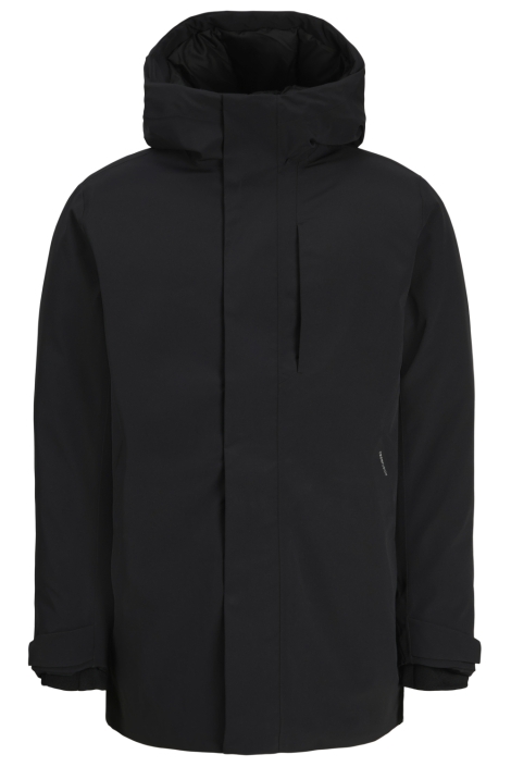 Jack & Jones zwarte heren jas | Vooraanzicht