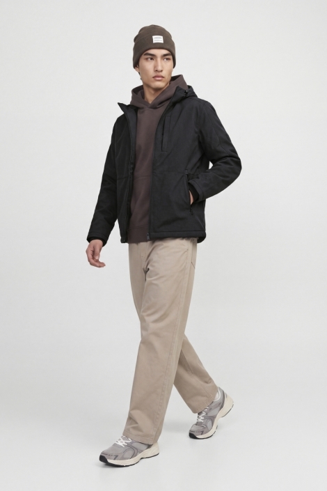 Jack & Jones zwarte heren jas | Model