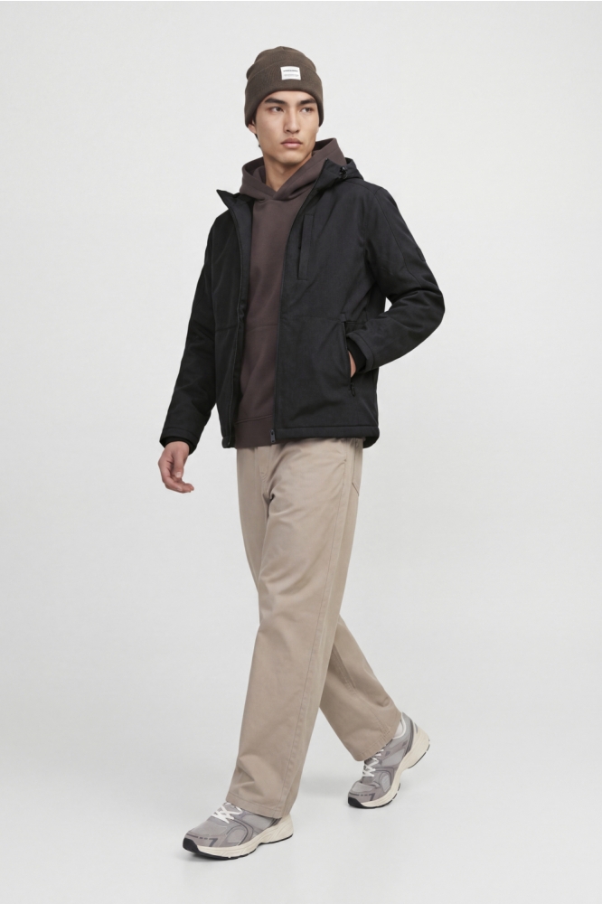 Jack & Jones zwarte heren jas | Model