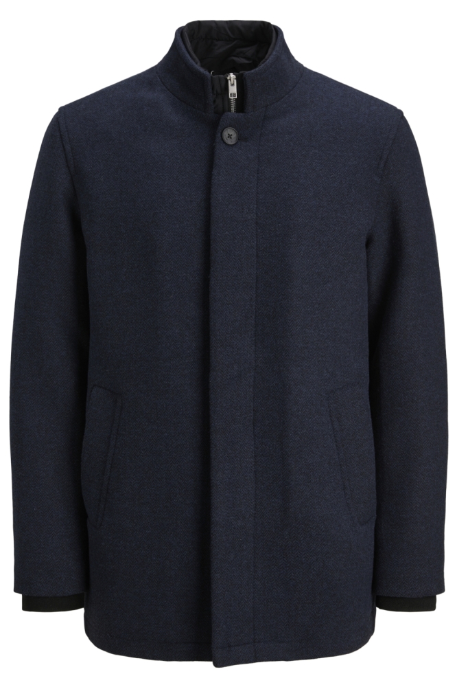 Jack & Jones blauwe heren jas | Vooraanzicht