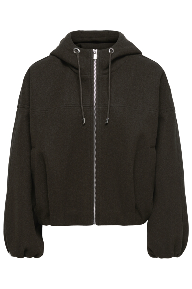 Only bruine dames jas | Vooraanzicht