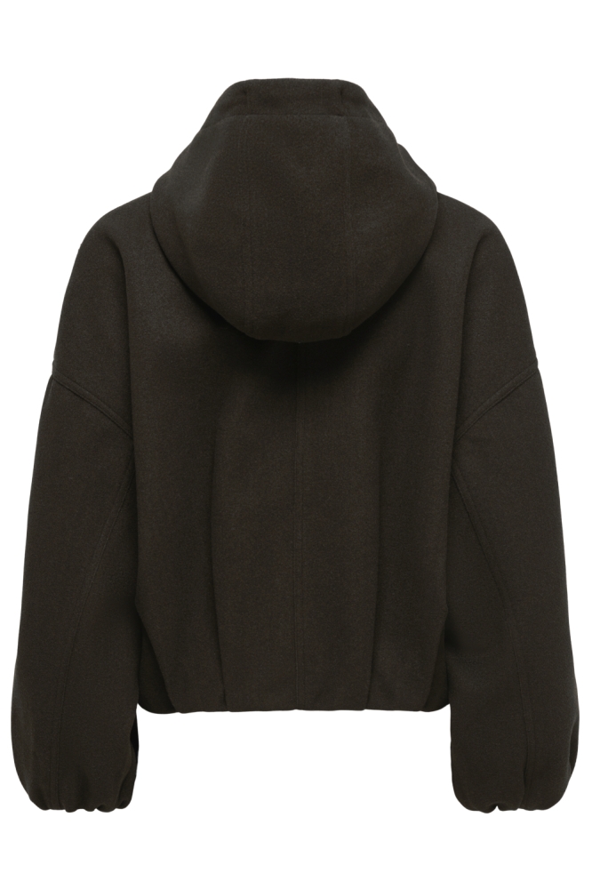 Only bruine dames jas | Achteraanzicht