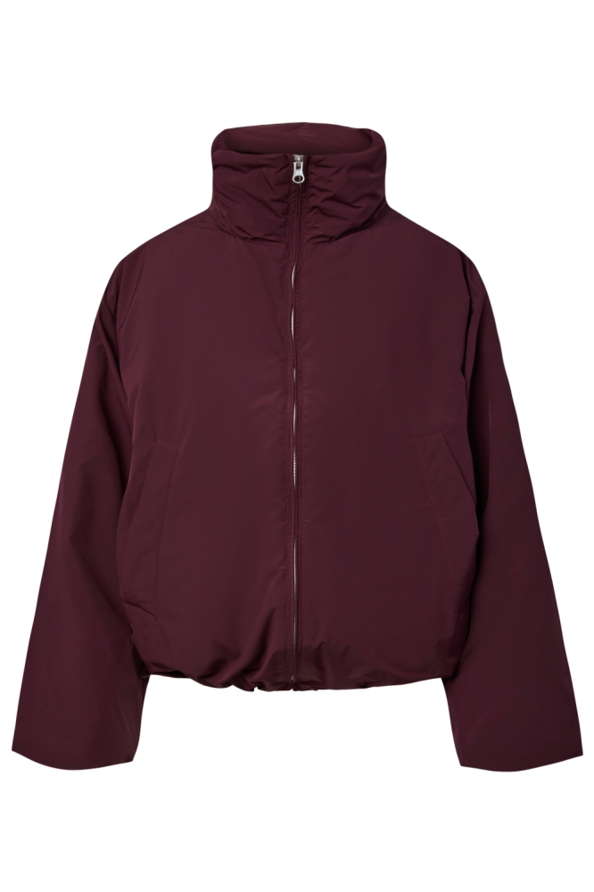 Pieces bordeaux dames jas | Vooraanzicht