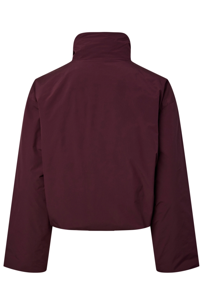 Pieces bordeaux dames jas | Achteraanzicht