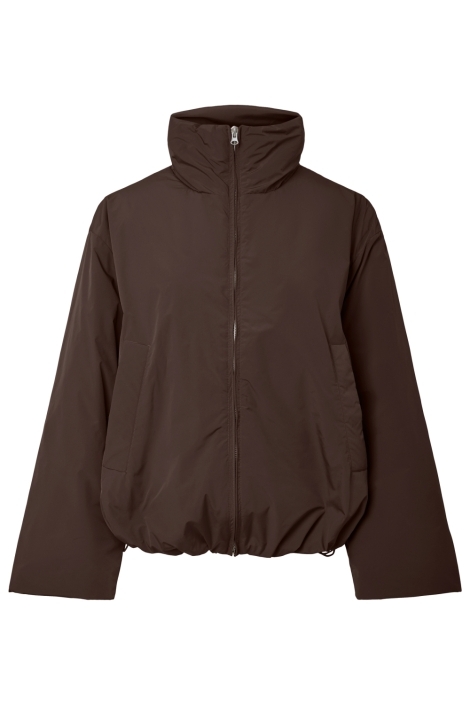 Pieces bruine dames jas | Vooraanzicht