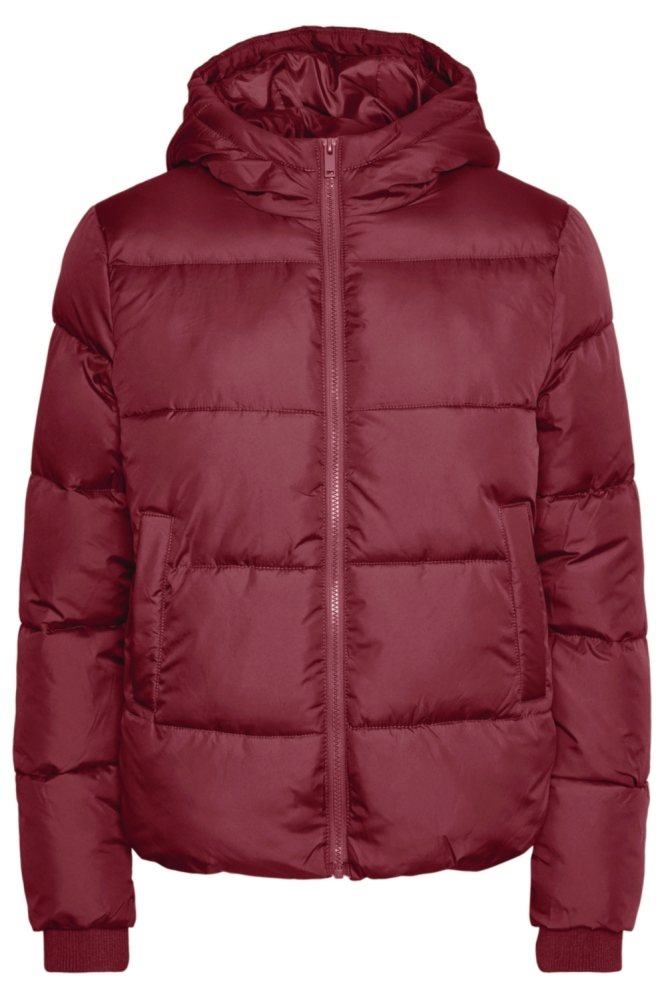 Pieces bordeaux dames jas | Vooraanzicht