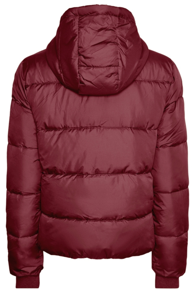 Pieces bordeaux dames jas | Achteraanzicht