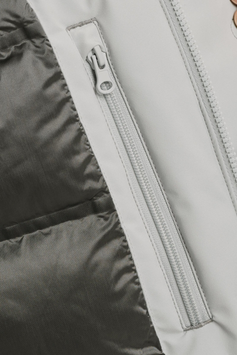 Cast Iron grijze heren jas | Close up
